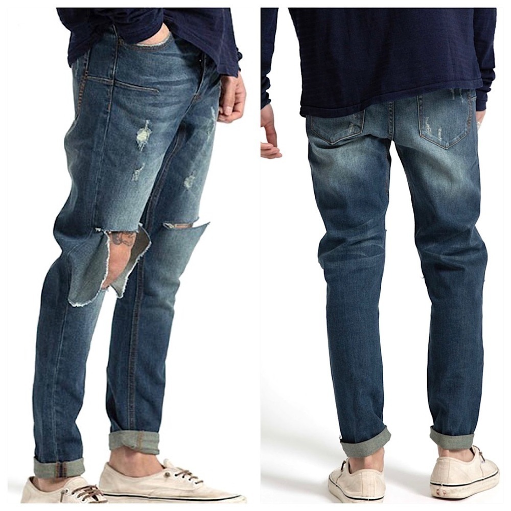 NEW! ONE TEASPOON MAN X Anchorage Mr
Blues Denim Jeans Distressed Size 3…